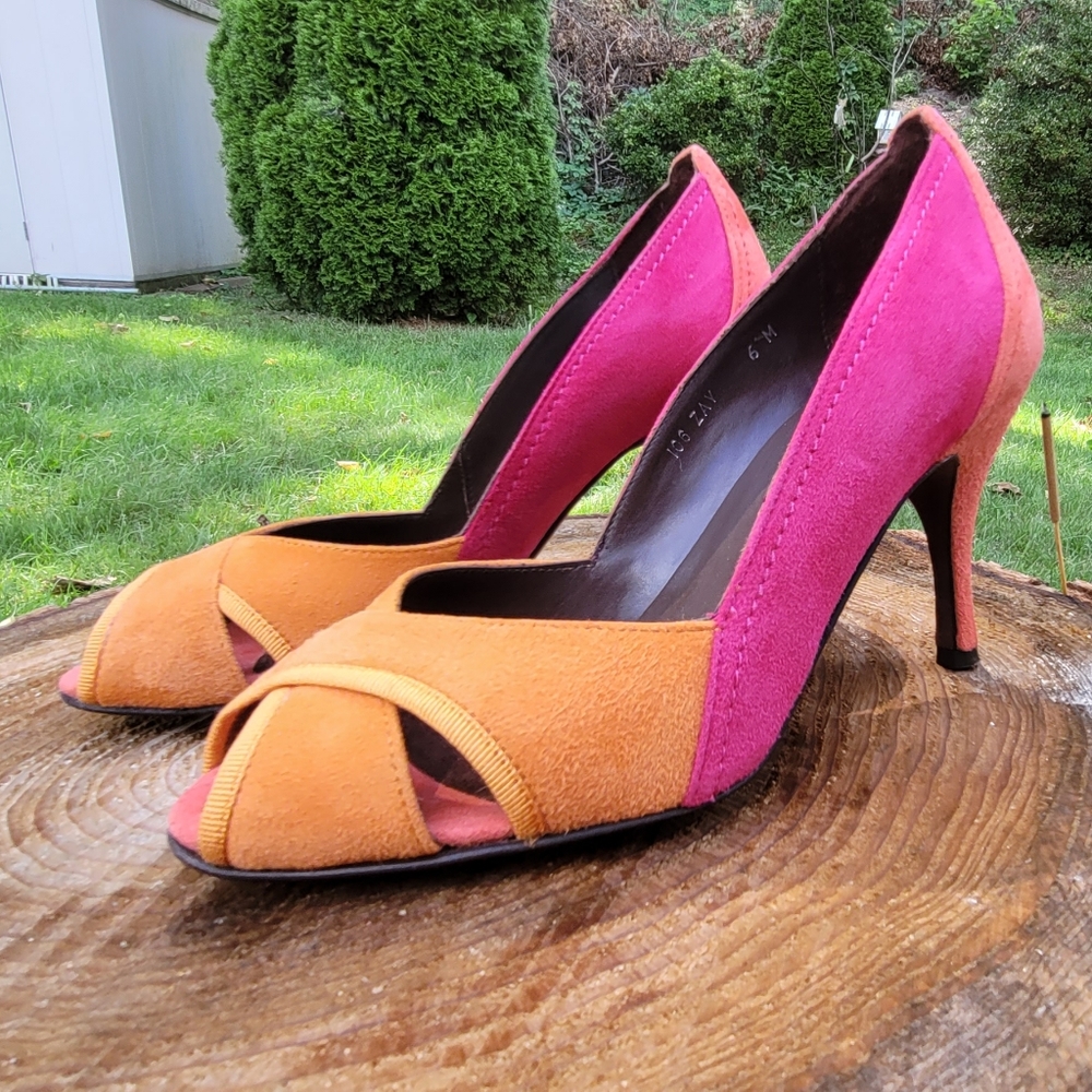 Donald J. Pliner Suede Heels